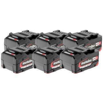 METABO Szett 6 x Li-Power Akkupack 18 V/4.0 Ah  625151000