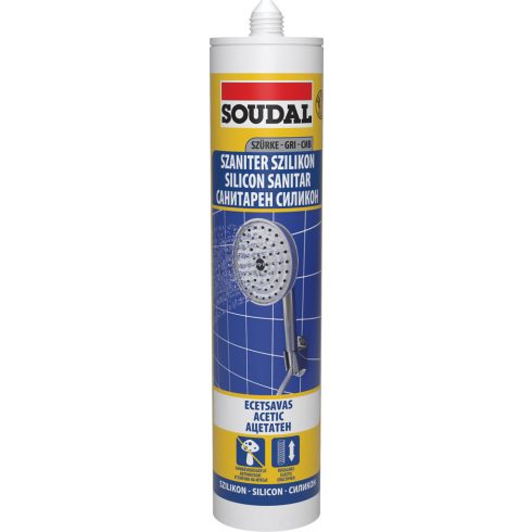 SOUDAL  Szaniter szilikon-szürke 280ml