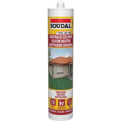 SOUDAL  Neutrális szilikon-fehér 280ml