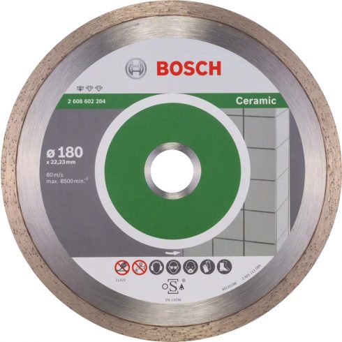 BOSCH  STANDARD Ceramic folytonélű gyémánt vágótárcsa   125 x 22,3 x 1,4