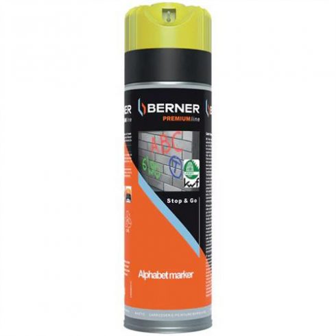 BERNER Jelölőspray Premium sárga 500ml No.: 372567