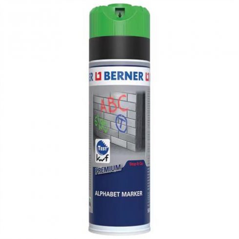 BERNER Jelölőspray Alpabet neonzöld 500ml No.: 412815